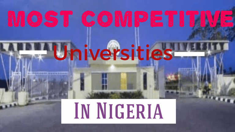 Most competitive universities in Nigeria