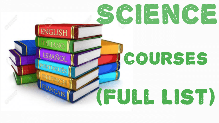 Science-courses-offered
